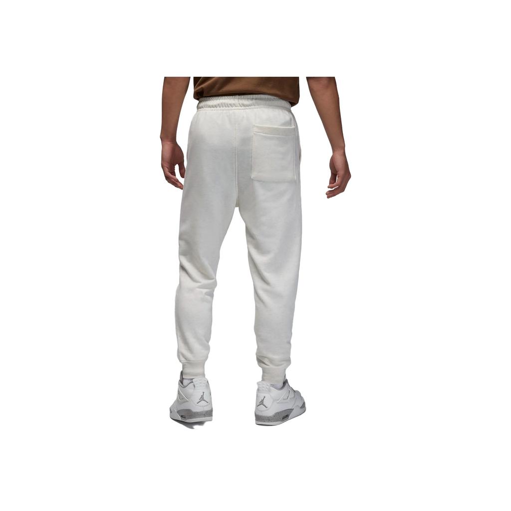 Jordan Embroidered Logo Joggers With Elastic Waist Men Bottoms White FQ7762-134