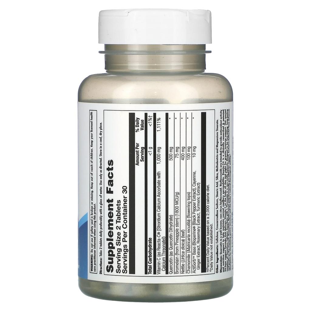 Quercetin Reacta-C Bromelain, 60 Tablets