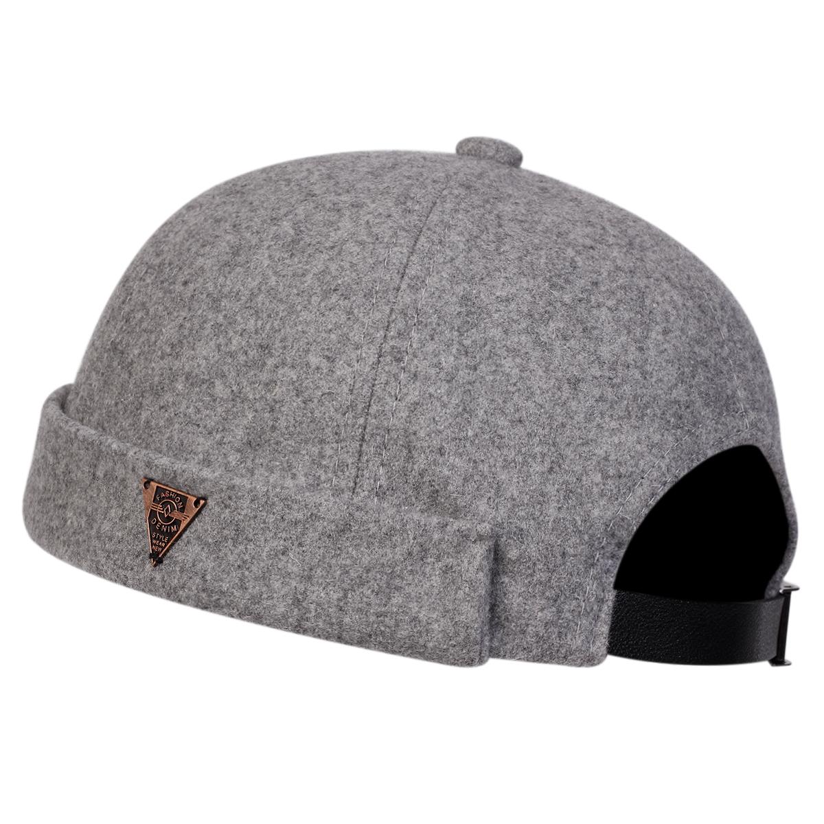 

Unisex FASHION DENIM Letter Label Landlord Caps Spring and Autumn Melon Skin Hats Literary Hip Hop Hat Painter Cap серый