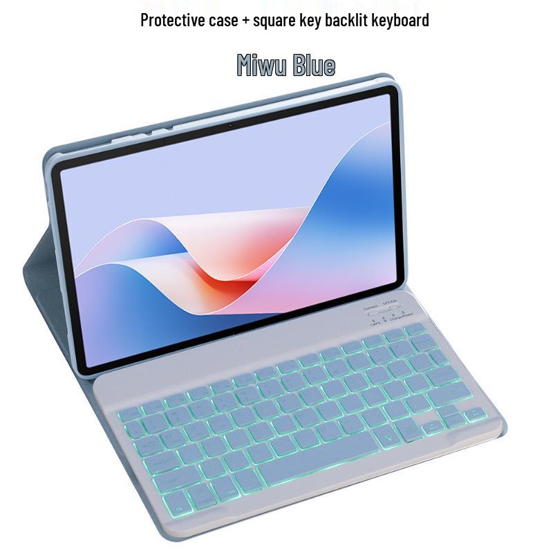 2024 OnePlus Tablet Pro 12.1'' Leather Cover with Bluetooth Keyboard for OnePlus Pad2