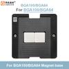 AMAOE BGA100-BGA64 Magnetic Planting Tin Platform with Position Plate Universal 52*60mm 0.15mm BGA Reballing Stencil Set