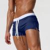 Men's Swimwear Low Waist Surfing Trunk Swim Short Sexy Personality Swimsuit Male Pocket Swimming Beach Board Short Men Bathing