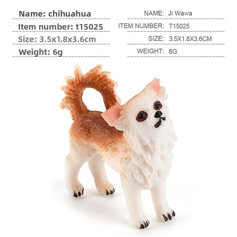 Small Shiba Inu Labrador Collie Bulldog Chihuahua Dog Model Toy For Home Decor And Collectors