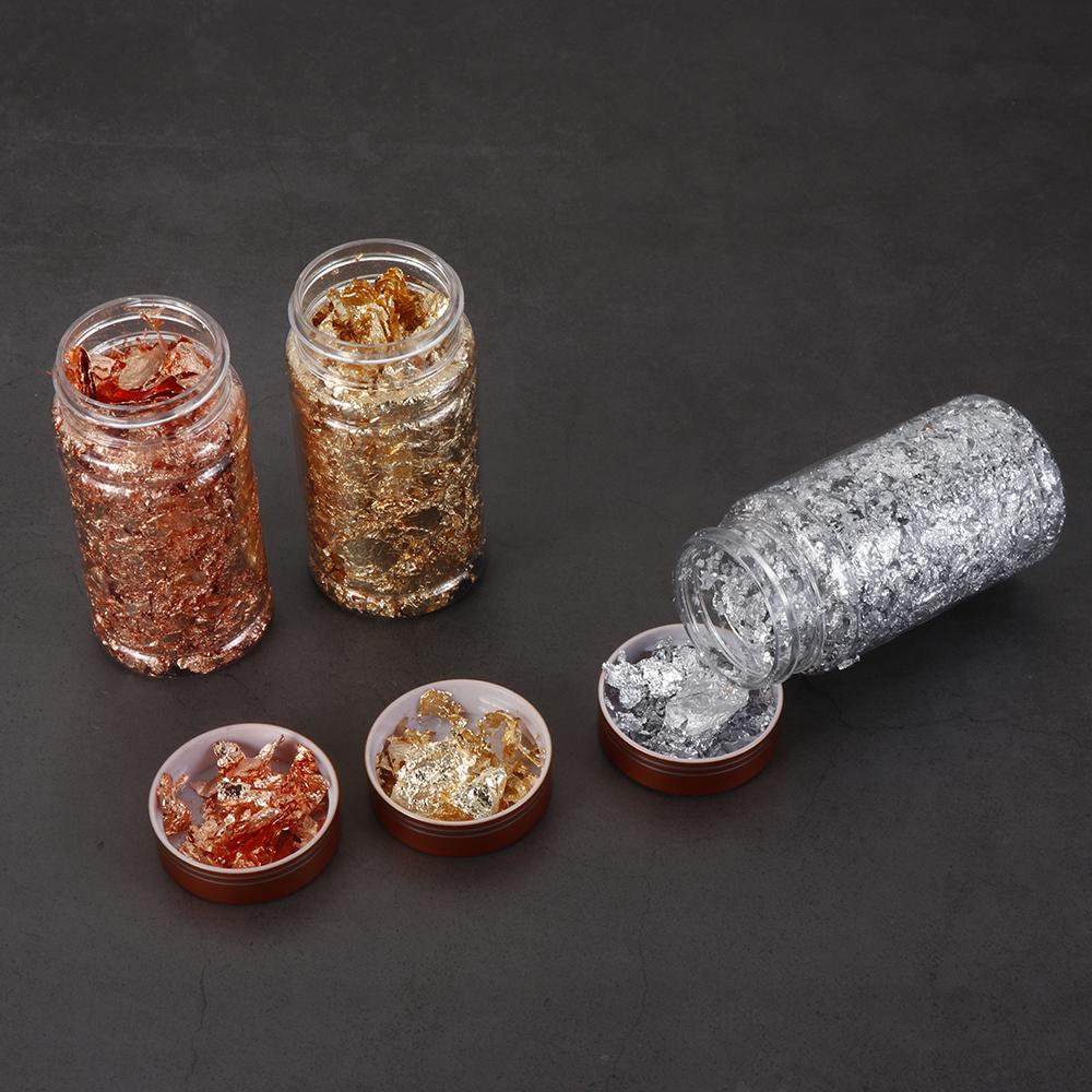 Making Tool Gilding Decor Sequins Gold Foil Filling Materials Resin Mold Fillings Gold Leaf Flake