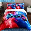 Galactic Gaming Game Controller 3pcs Bedding,Including 1pc Duvet Cover And 2pcs Pillowcases Perfect for Christmas,Ideal for Bedroom, Dormitory
