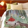 Artist H-Harry C-Clarke Throw Flannel Throw Blanket, Lightweight Cozy, Durable Washable cute Cool