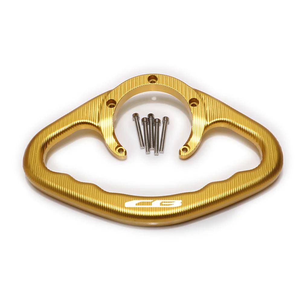 For HONDA Series CB CBR New five-hole fuel tank cap CNC Motorcycle Passenger Handgrips Hand Grip Tank Grab Bar Handles Armrest