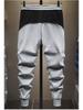 Men's Large Korean-Style Trendy Loose Sweatpants with Cuffed Stitching