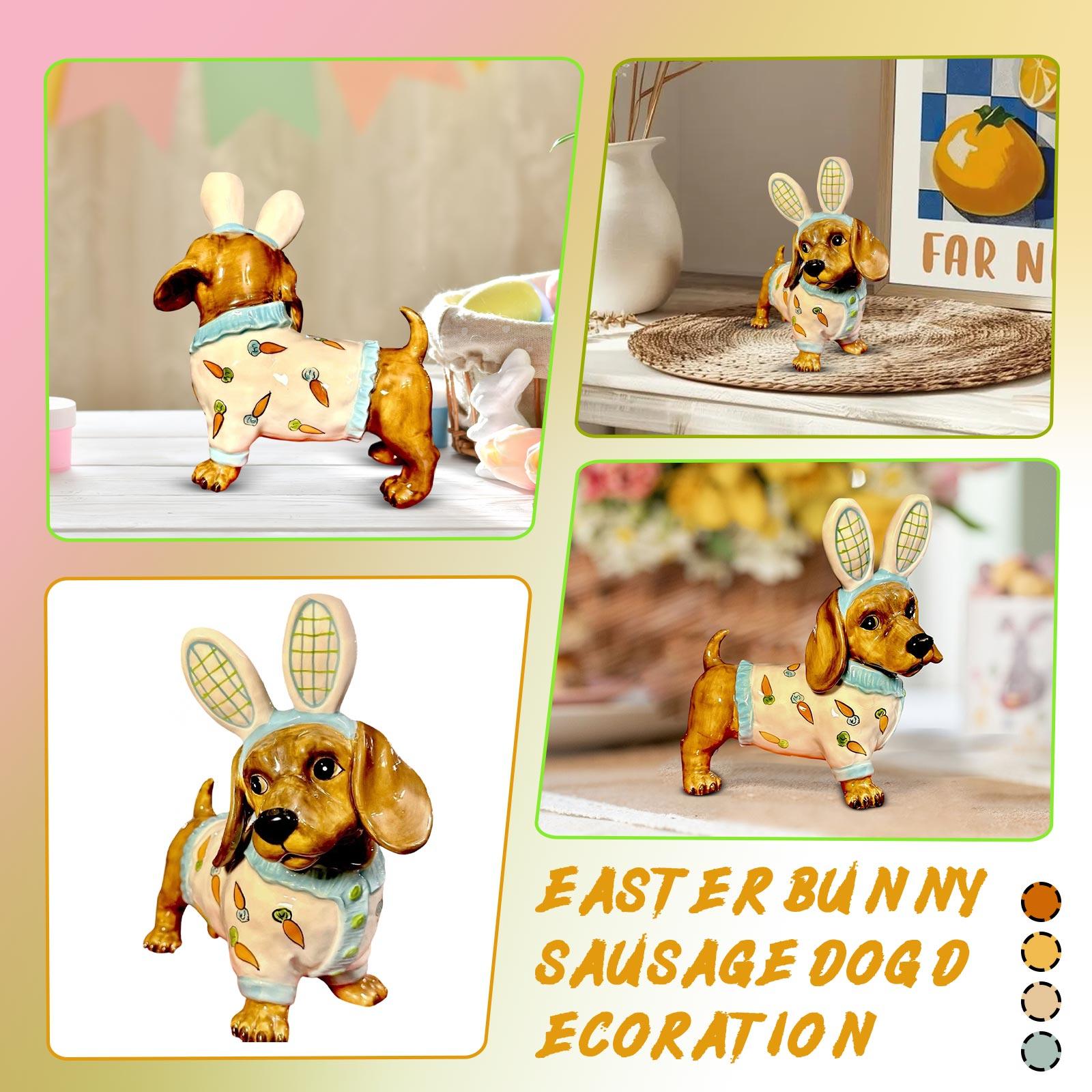 

Easter Bunny And Dog Ornaments, Easter Decorations One Size