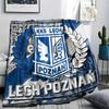Kks Lech Poznan Print Flannel Blanket, High Quality Comfortable for All Seasons, Home Decor, Warmth and Comfort, Perfect for Christmas Gifts60