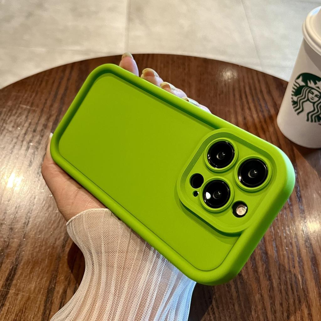 Simple Macaron Liquid Silicone Suitable for IPhone 15 Mobile Phone Case Solid Color Apple 14 Anti-fall Protection Case