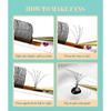 Abonnie 5D Flower Wet Lash Extensions Individual Lashes Brown Volume Soft 5D Flowering Fairy False Easy Fans Volume Eyelashes