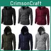 Stylish Men's Hooded Coat With Drawstring And Zipper Up Slim Fit Hoodie Jacket Overcoat