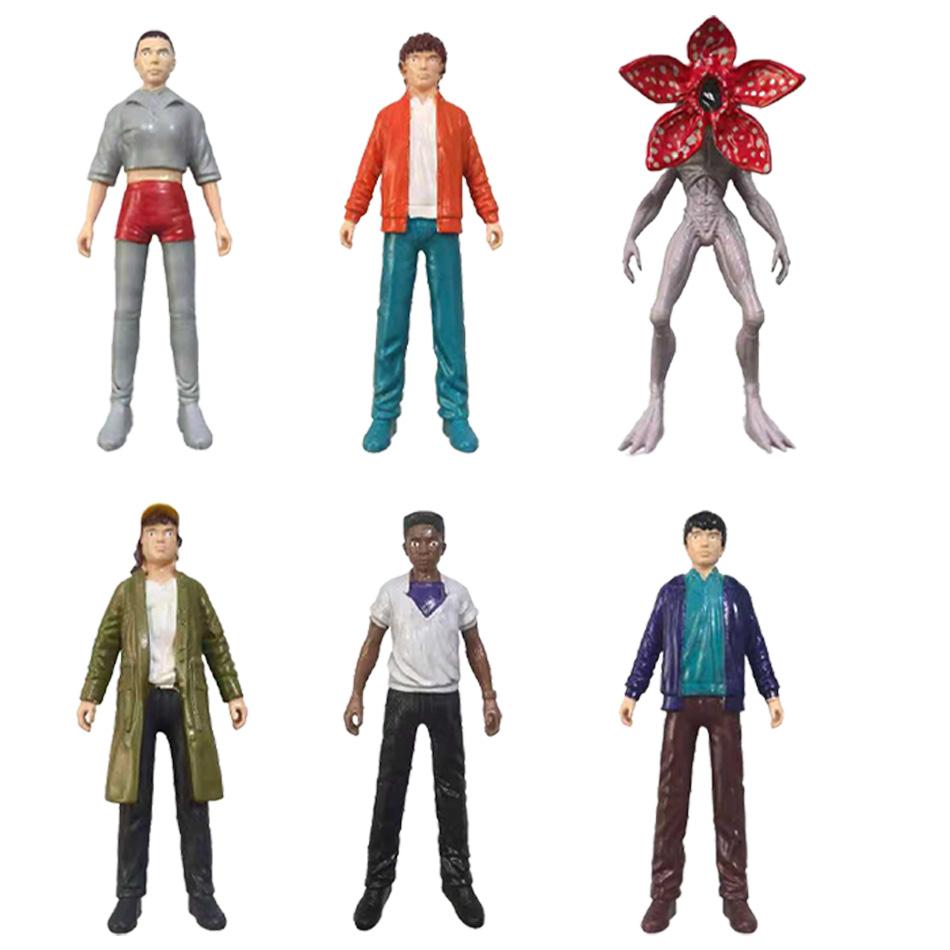 Stranger Eleven Dustin Barb Steve Demogorgon PVC Figures Cartoon Home Decor Peripherals Collectible Model Toys for Fans