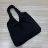 Casual bag bow handbag Japanese autumn and winter cute underarm bag large capacity simple knitted bag new