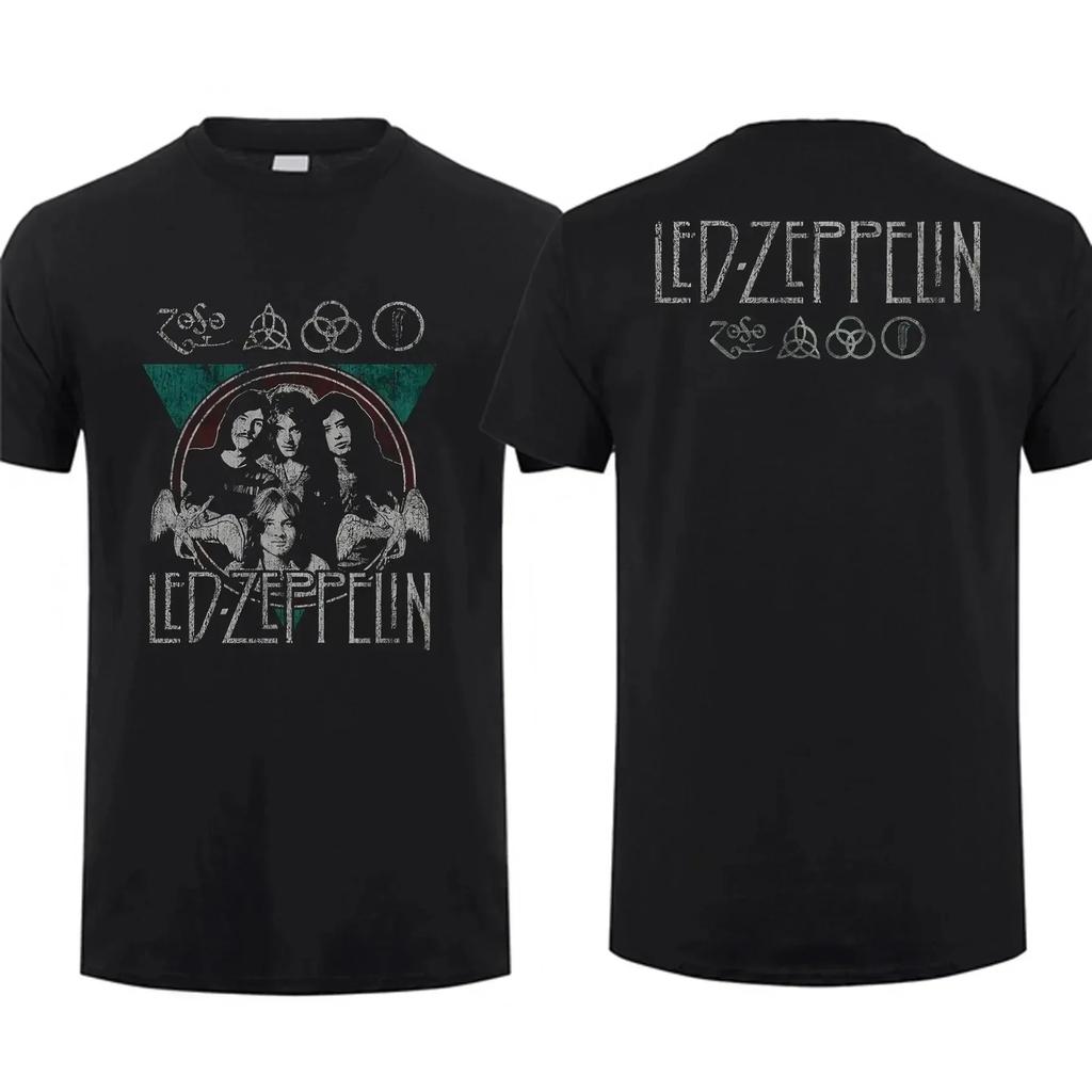 Stunning Tshirt for 2026 Summer Mens Retro Rock Band Leading Mother Ship Led Zeppelin Airship Tour Cotton Loose Short Sleeve