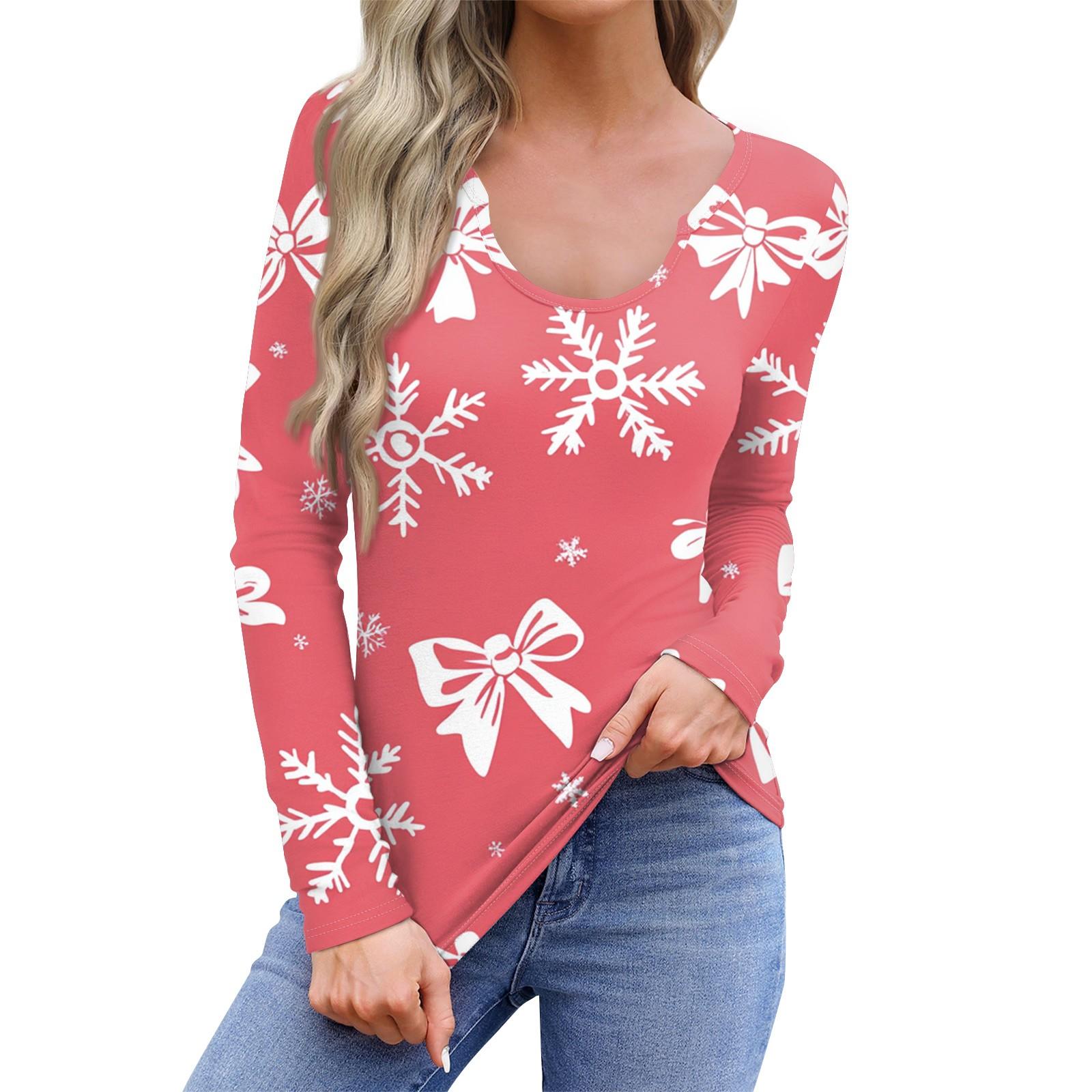 

Женская повседневная модная удобная рубашка с длинным рукавом и U-образным вырезом, повседневная свободная футболка, топы XXXL