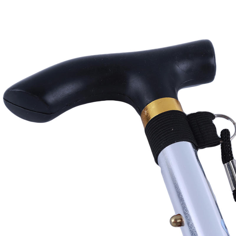 Ultra Light Hiking Cane Outdoor Hiking Aid Walking Stick Aluminum Alloy Trekking Pole Portable Folding Anti Slip Elderly Cane