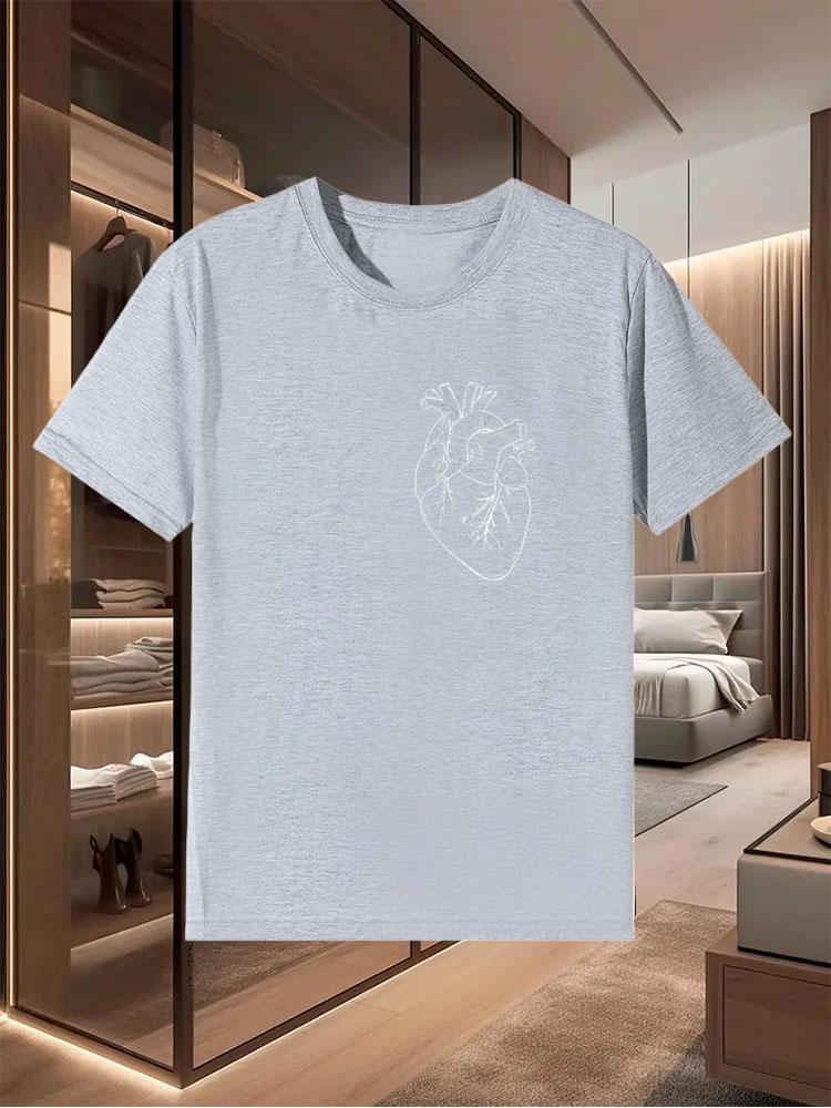 Summer Men's Pure - Cotton T - Shirts Sleeve Design Offering a Casual Versatile and Trendy Look as an Upper Garment