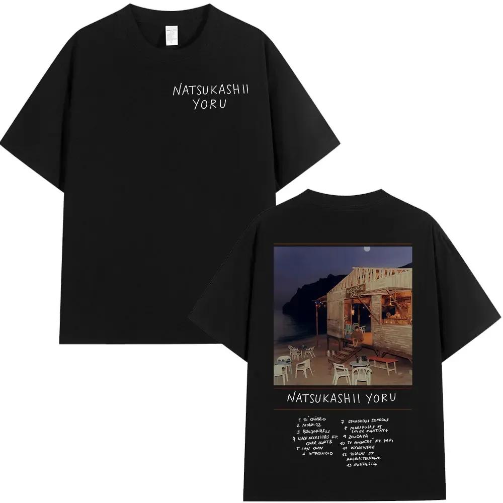 Rapper SAIKO Natsukashii Yoru Album 2025 Merch Tshirt Unisexs Unisex Cotton Oversized Tshirts Hip Hop Short Sleeve T Shirts Tops