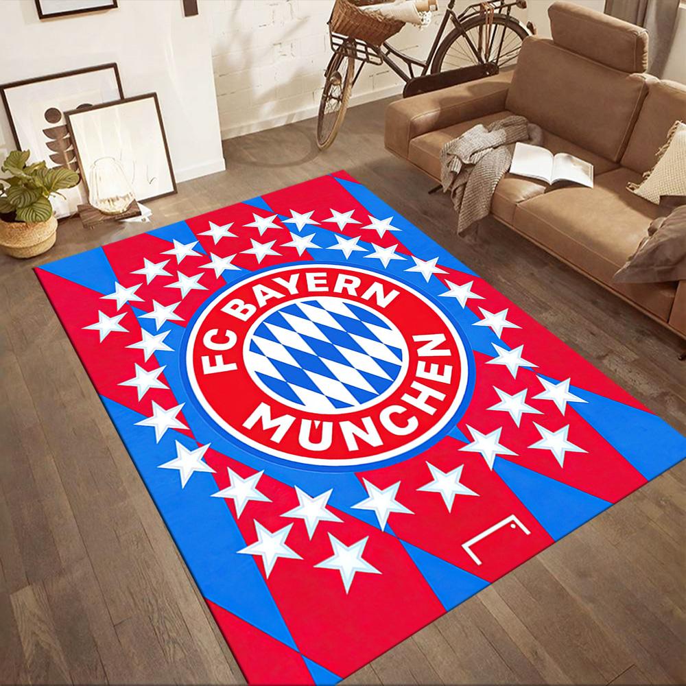 Bayern Munich Floor Rug Office Rug Suitable for Entryway Decorate room Game Room Living Rooms Antislip Carpet Anime Office Decor Gift for Festivals