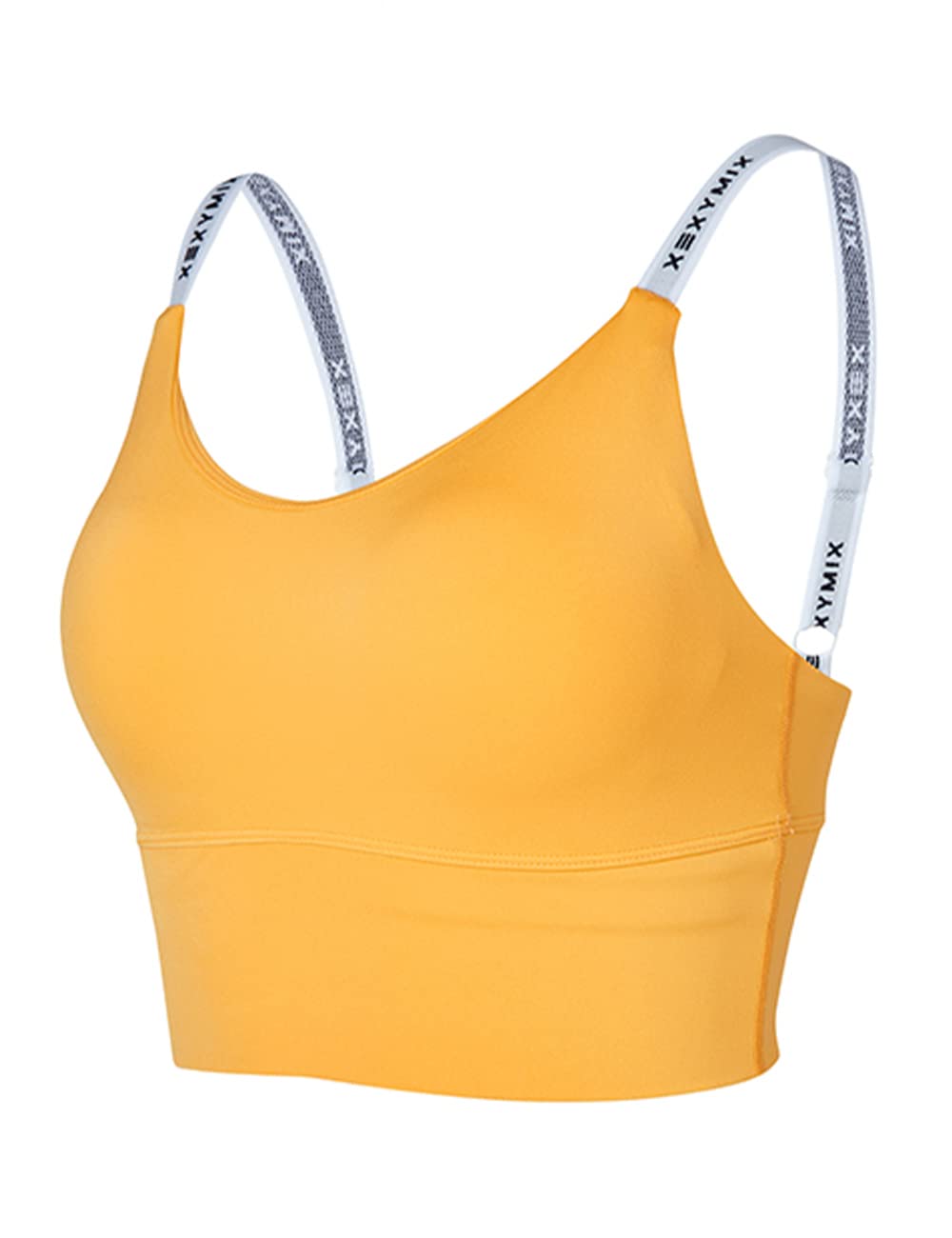 

XEXYMIX Топ для йоги с подкладкой, без рукавов, амфибийный, размер S, шафраново-желтый, женский топ, топ, топ, WT4361G, купальник, L,