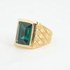 European and American Rings, Gemstones Vacuum Electroplating Multi-color Domineering Men's and Women's Exaggerated Rings