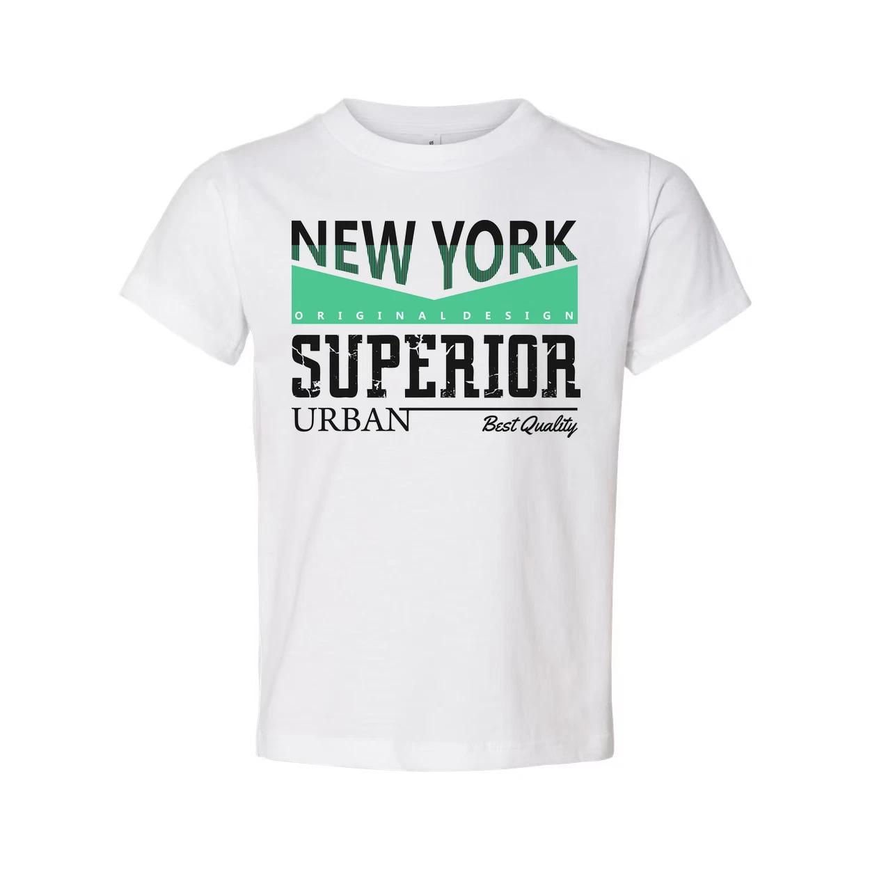 New York Superior Urban Graphic Tee With Original Design For Unisex Short Sleeve L