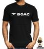 BOAC Fluggesellschaft T-Shirt British Airways Flugzeug Flugzeug Flughafen Flug Unisex Oberteil