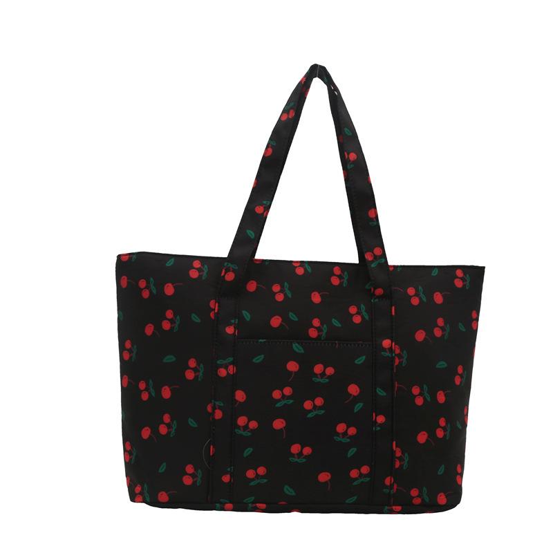 Spring New Portable Tote Bag Large Capacity Beautiful Simple Fashion College Style Casual Personality Shoulder Bag