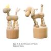 Eye-catching Artwork Figurine Individual Wooden Photo Props Handicraft Statue Home Decoration