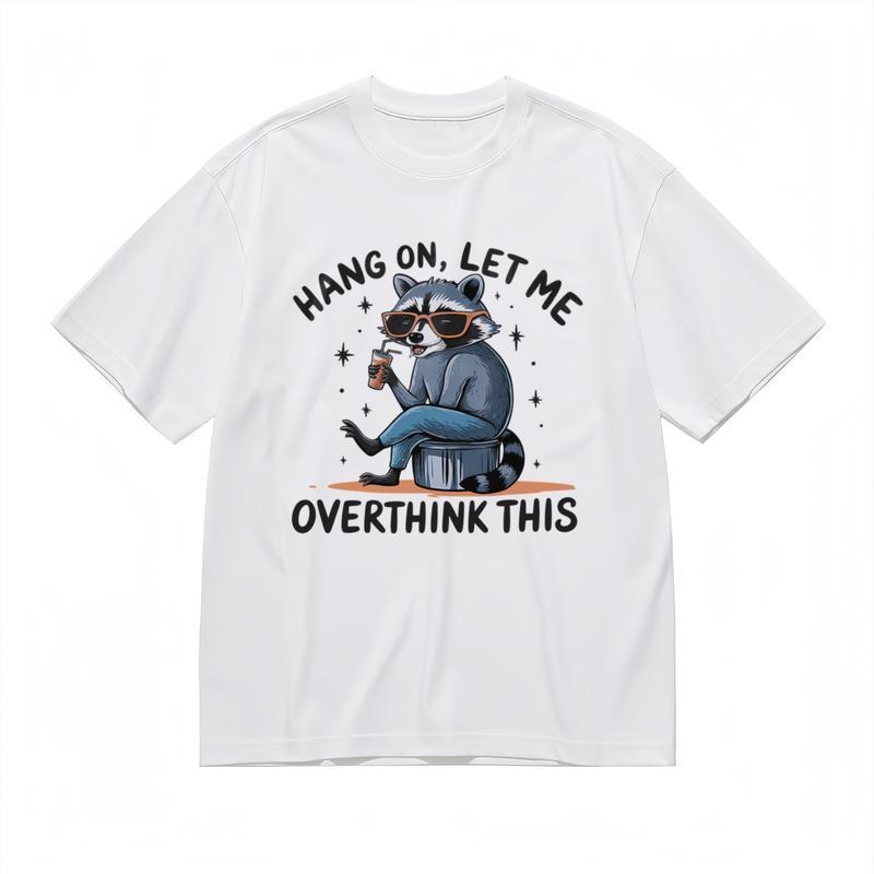 

Men s Trend Soft Breathable Classic T-Shirt Cartoon Animal in Sunglasses Tee XL