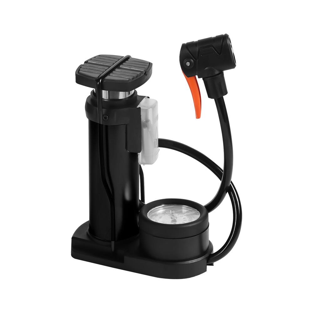 Portable Bicycle Inflator Pump 140 PSI Mini Multifunctional Aluminum Alloy Valve Head Foot Pump motorcycle Bicycle Accessories