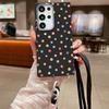 Crossbody Lanyard Case For Samsung Galaxy S24 FE S25 S22 S23 Ultra A55 A53 A54 A15 A16 A25 A56 5G Small Flowers Soft Phone Cover