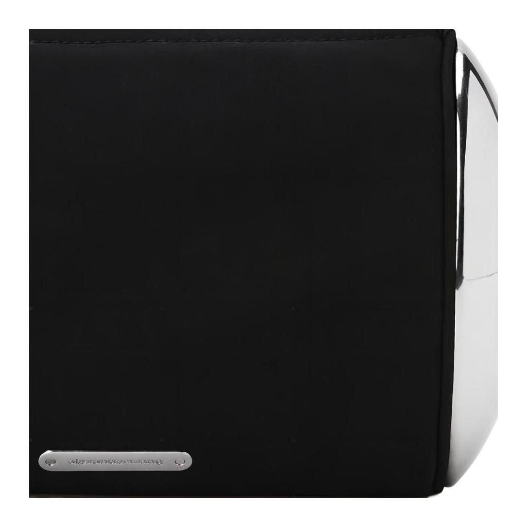 Alexander Wang Dome Top Barrel Bag with Zipper Closure Double Dome Metal Hardware Nylon Handbag Small Size Women's Style Black