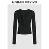 UR Women's Half-Zip Hooded Knit Sweater