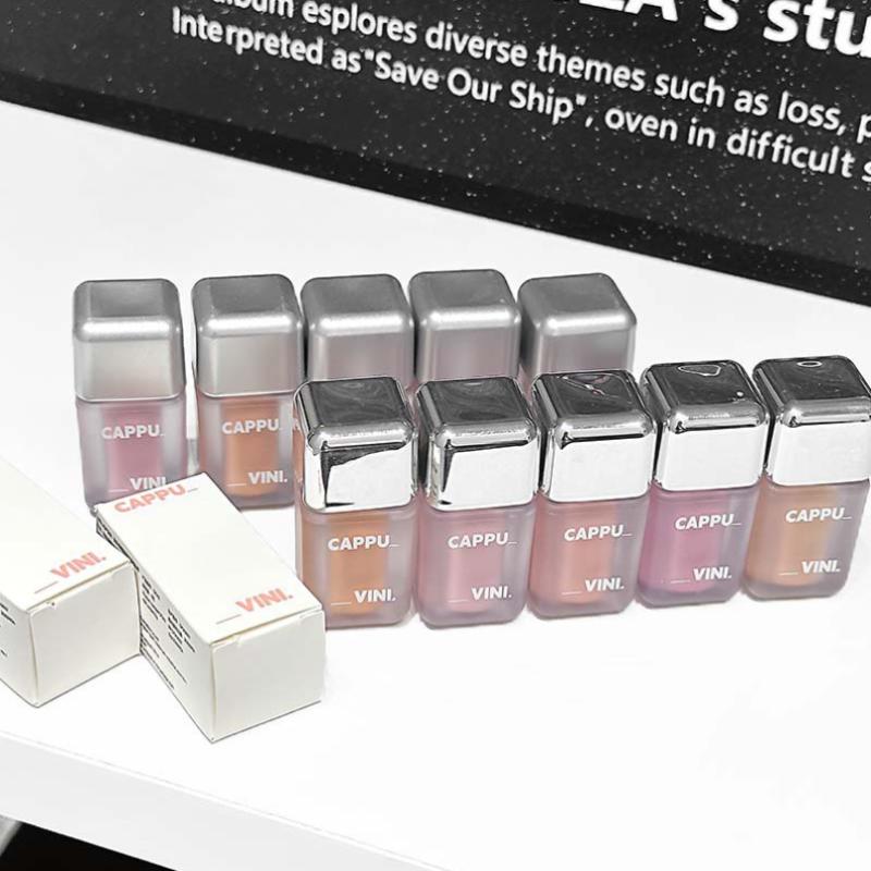 Cappuvini Matte Liquid Blush Velvet Blusher Orange Peach Face Pigment Lasting Beauty Natural Cheek Tint Cream Blush Makeup