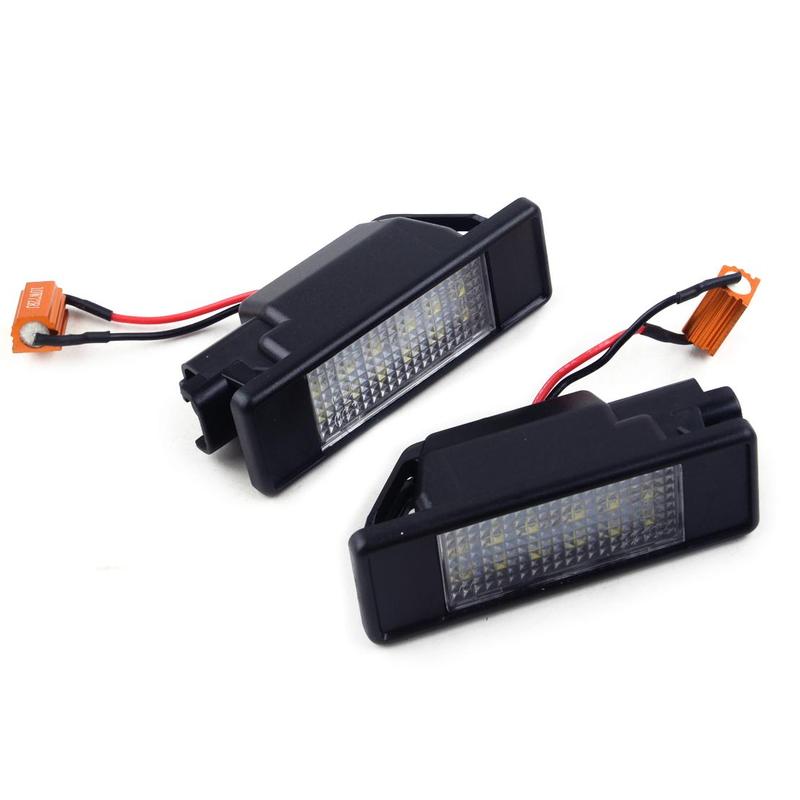 1Pair of Error Free 18 LED License Plate Number Lights Fit for Mercedes Benz W639 Viano Vito W906 Sprinter
