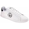 Polo Ralph Lauren Leather Round Toe Lace-Up Logo Low-Top Sneakers Men Sneakers White 809892336001
