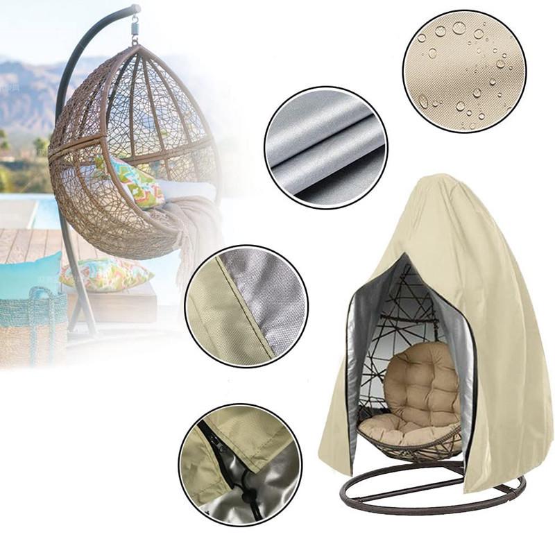 På lager Vanntett Støvtett Hengekrakkdeksel for Utendørs Huske og Eggeskallstoler