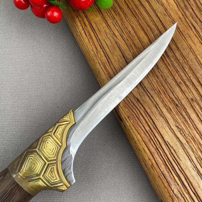 Stainless Steel Boning Knife Forged Full Tang Kitchen Chef Knives Meat Cleaver Butcher Knife Fish Knife with Wood Handle Tools