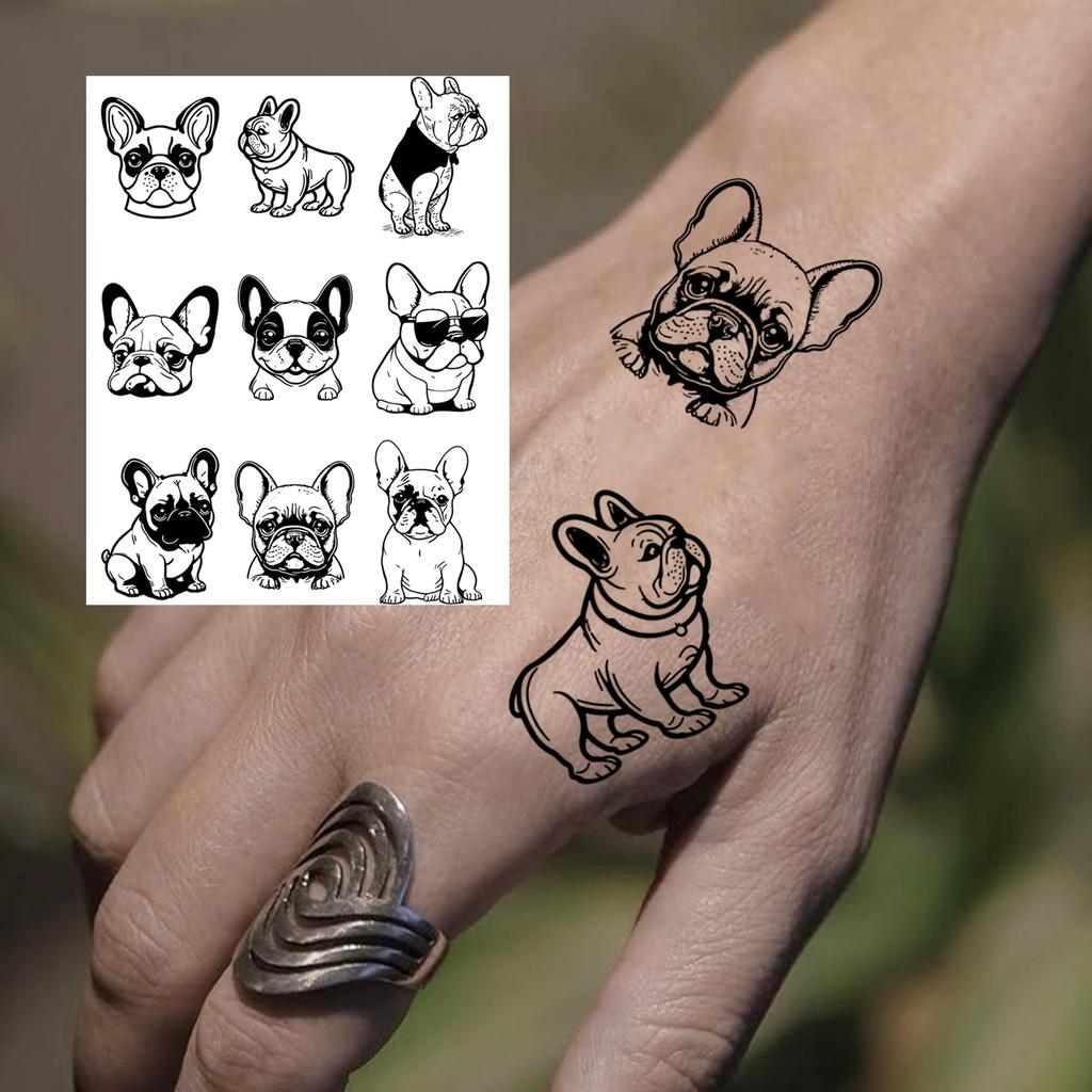 1 Hoja Mariposa Gato Ballena Tatuajes Temporales Para Mujeres Dedo Cuello, Pegatinas de Tatuaje Falso Larga Duración Realista Tatuaje Uso Diario
