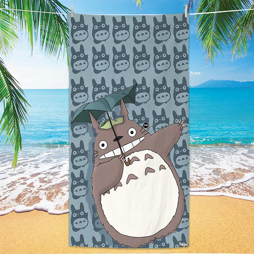 Send Cartoon Animation Chinchilla Beach Towel Microfiber Digital Printing Quick-Drying Beach Towel