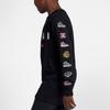 Jordan Logo Printed Crew Neck Long Sleeve Retro T-Shirt Kids Tops Black HA5421-023