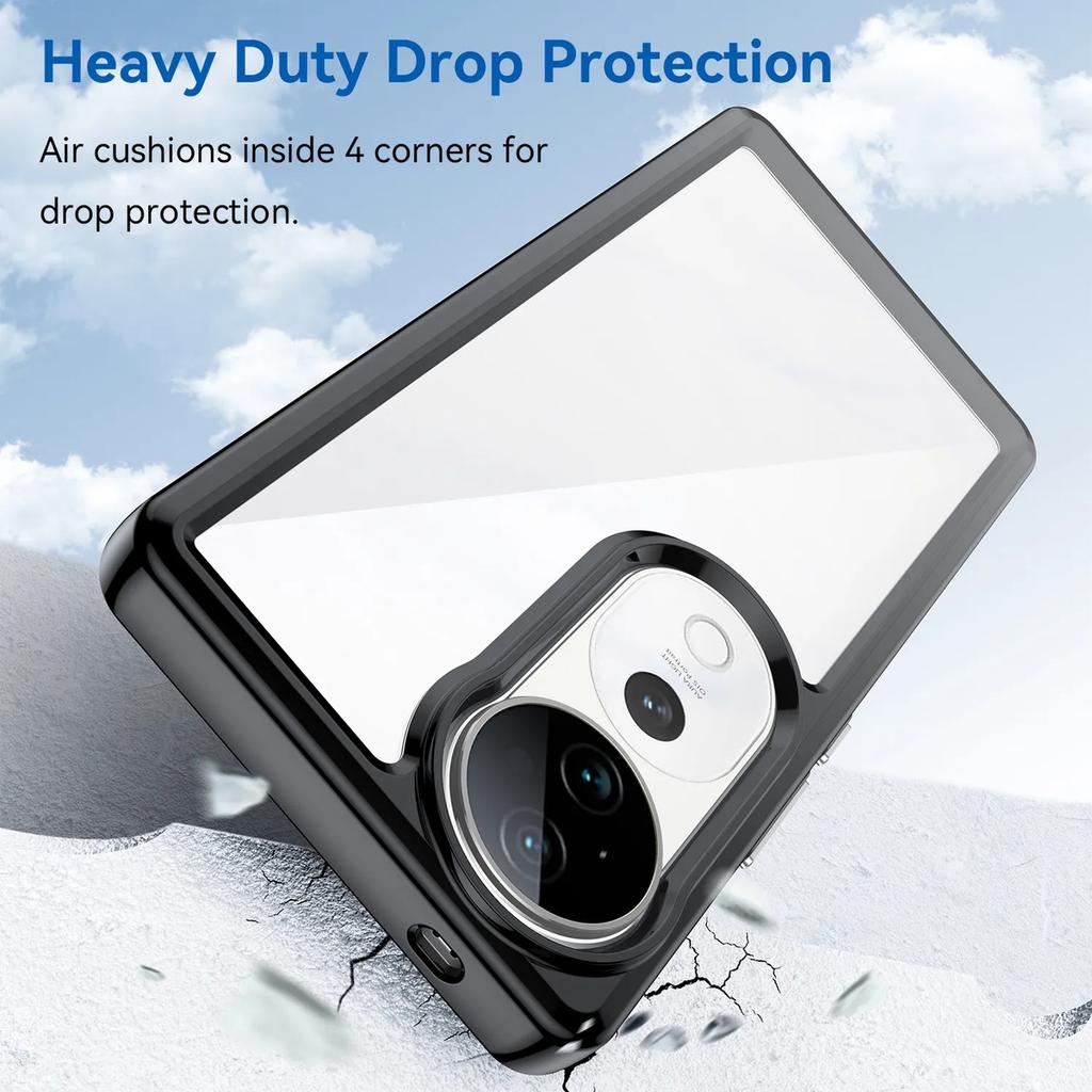 Phone Case For Phone Case For Vivo V40 5g,Clear Transparent Phone Case Cover For Vivo V40 5g