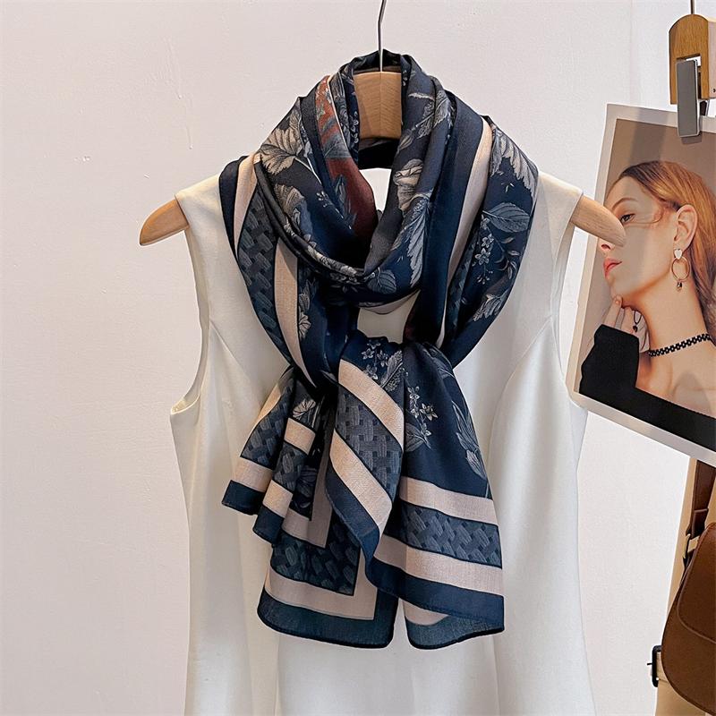 New Double Face Luxury Women Scarf Shawl Print Cotton Linen Feeling Tassel Muslim Hijab Wrap Turban Pashmina