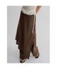 Layered Pants Skirt Brown