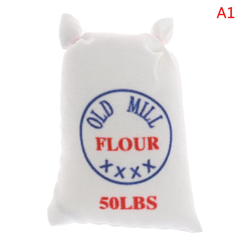 

1:12 Миниатюрный кукольный домик Мини-мешочек для муки, соли, сахара, кухонные принадлежности