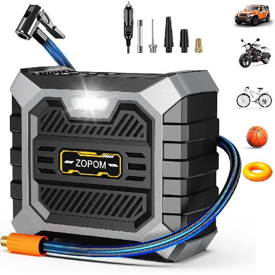 

Tire Inflator Portable Air Compressor DC 12V Air Compressor Portable with Digital Pressure Gauge Air Pump for Car Tires - Car Accessories Bike, Motor чёрный