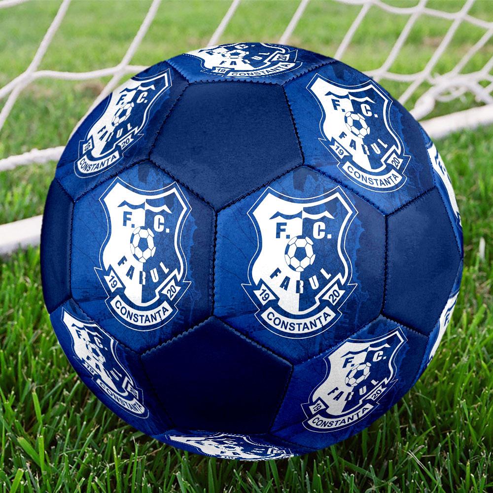 Farul FC Size 5 Soccer Ball, Machine-Stitched PVC, Durable & High Bounce, All Ages Fit, fan merchandise, matches & outdoor use.